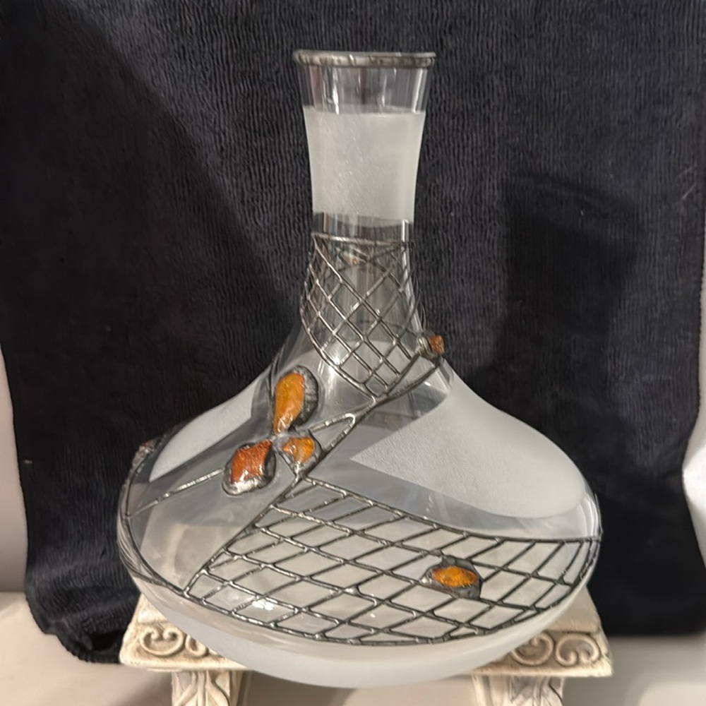 DUKAT hand crafted Carafe. Made in Poland. (Czestochowa, Wrzosowiak Silesian 5